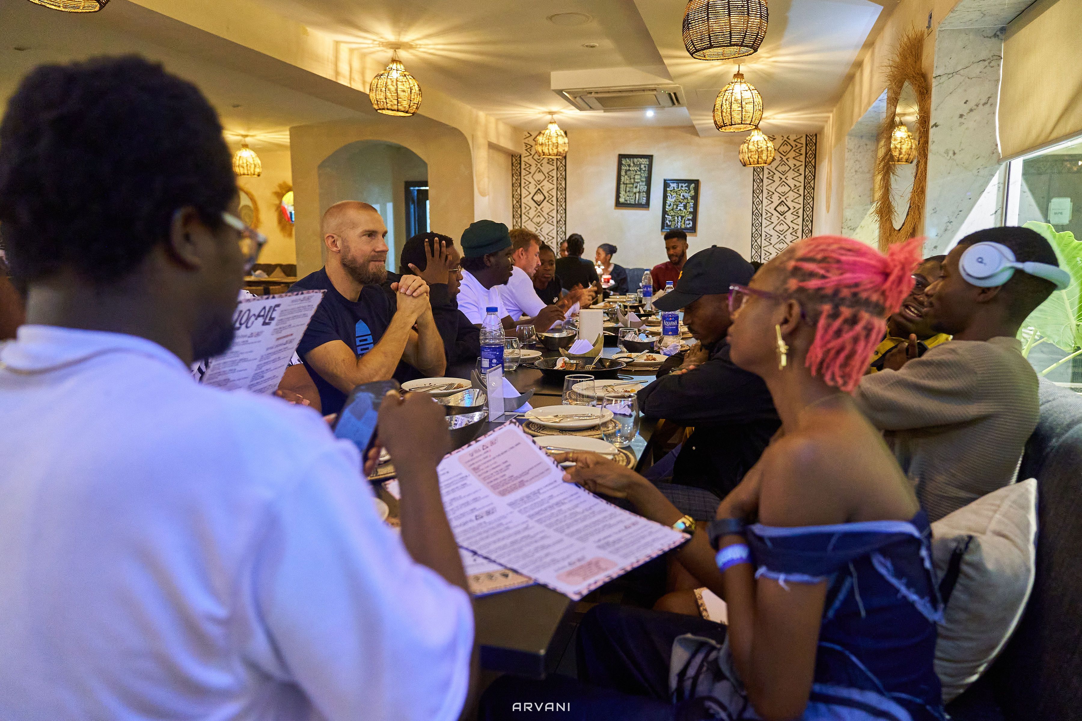 Evening conversations and Lagos energy