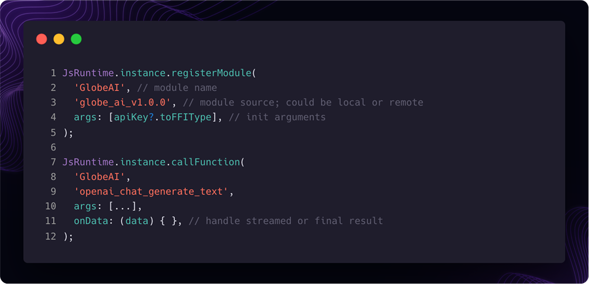 JsRuntime Specifics